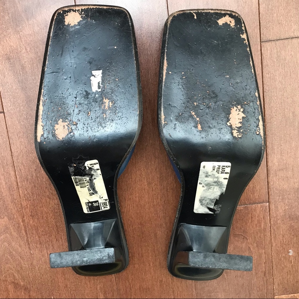 Leather western square toe snakeskin toe mule heel - Picture 12 of 14